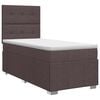 vidaXL Boxspringbett mit Matratze Dunkelbraun 100 x 200 cm Stoff