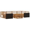 vidaXL Outdoor-Sofagarnitur 7 pcs Natur Massivholz Akazie