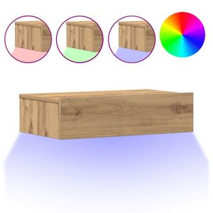vidaXL Nachttisch Artisan-Eiche 60x35 cm Holzwerkstoff