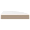 vidaXL Schwebendes Eckregal Hochglanz-Wei&szlig; 25x25x3,8 cm MDF