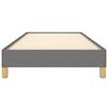 vidaXL Bettgestell ohne Matratze Dunkelgrau 90x200 cm Stoff