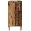 vidaXL Nachttisch mit Schubladen Altholz 40 x 35 x 70 cm Holzwerkstoff