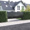 vidaXL Gartentor aus Stahl 350 x 125 cm Anthrazit