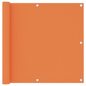 vidaXL Balkon-Sichtschutz Orange 90x400 cm Oxford-Gewebe