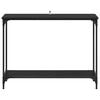 vidaXL Konsolentisch mit Regal Schwarz Eichen-Optik 101 x 30.5 x 75 cm