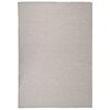 vidaXL Outdoor-Teppich Flachgewebe 140x200 cm Hellgrau