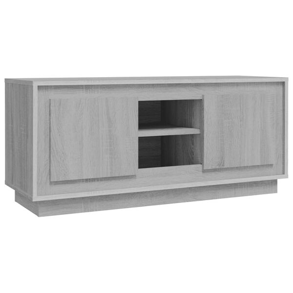 vidaXL TV-Schrank Grau Sonoma 102x35x45 cm Holzwerkstoff