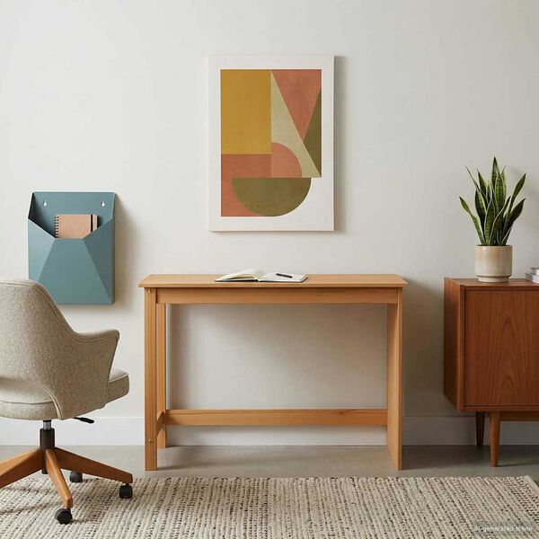 vidaXL Schreibtisch Honigbraun 112 x 50 x 75 cm Massivholz Kiefer