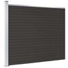 vidaXL Zaunelement WPC 175x146 cm Schwarz