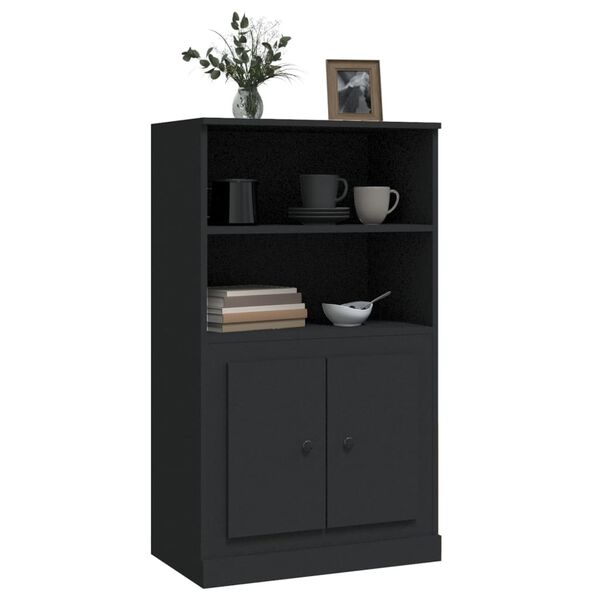 vidaXL Highboard Schwarz 60x35,5x103,5 cm Holzwerkstoff