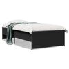 vidaXL Bettgestell Schwarz 90x190 cm Holzwerkstoff und Metall