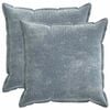 vidaXL Kissenbezug 2 pcs HOUTEN Himmelblau 70 x 70 cm Chenille-Stoff