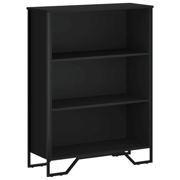 vidaXL B&uuml;cherregal Schwarz 80x31x106 cm Holzwerkstoff