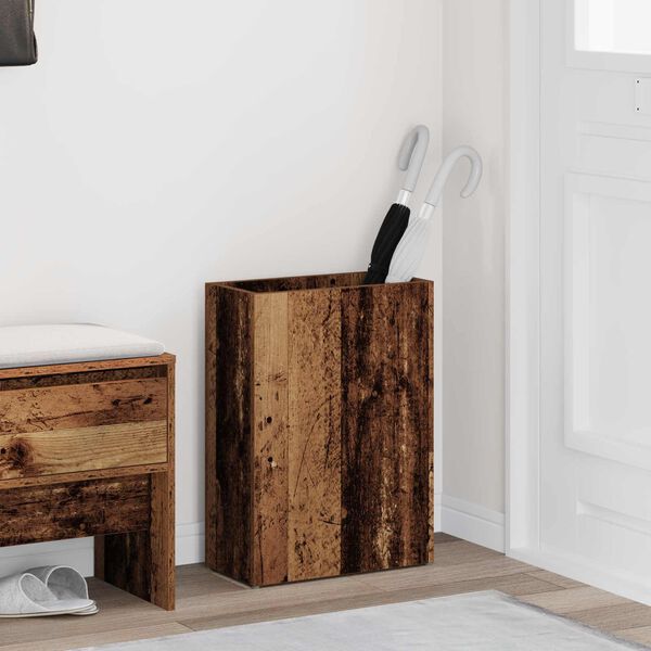 vidaXL Sonnenschirmhalter Altholz 40 x 20 x 55,5 cm Holzwerkstoff