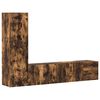 vidaXL 3-tlg. TV-Schrank-Set R&auml;uchereiche Holzwerkstoff