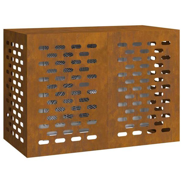 vidaXL Klimaanlagenabdeckung Rostig 100 x 50 x 70 cm Wetterfeststahl