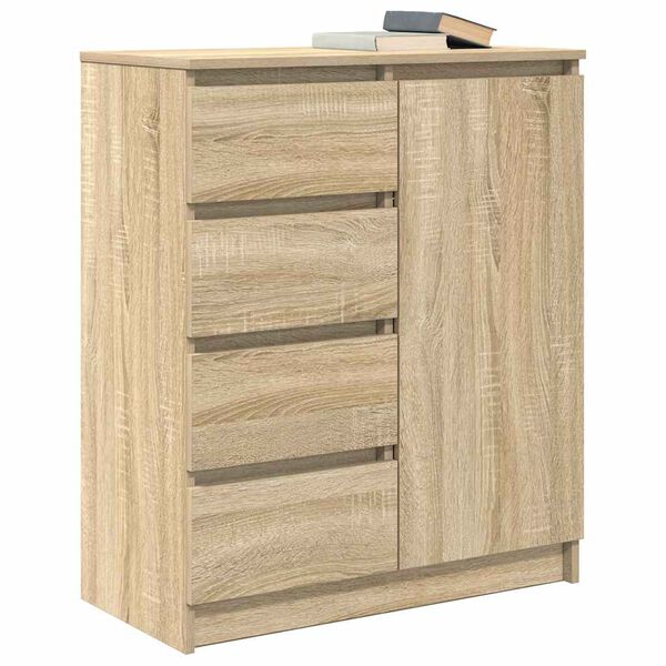 vidaXL Sideboard mit Schubladen Sonoma-Eiche 71x35x84 cm Holzwerkstoff