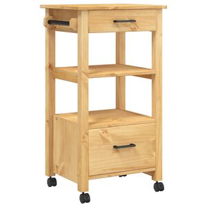 vidaXL K&uuml;chenwagen MONZA 48x40x88,5 cm Massivholz Kiefer