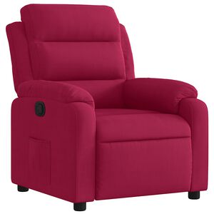 vidaXL Relaxsessel Weinrot Samt