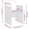 vidaXL Garten Essgruppe 5 pcs Braun Poly-Rattan