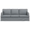 vidaXL Sofa Hellgrau Gesamtabmessungen: 201 x 80 x 85 cm (B x T x H)