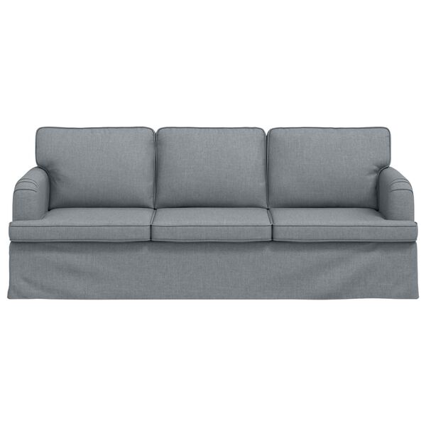 vidaXL Sofa Hellgrau Gesamtabmessungen: 201 x 80 x 85 cm (B x T x H)
