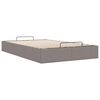 vidaXL Ottoman-Bett ohne Matratze Taupe 120x200 cm Stoff