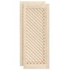 vidaXL Schrankt&uuml;ren 2 Stk. Gitterdesign 39,5x99 cm Massivholz Kiefer