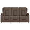 vidaXL 3-Sitzer Massagesessel mit Getr&auml;nkehalter Taupe Stoff