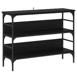 vidaXL Konsolentisch Schwarz Eichen-Optik 100 x 32 x 75 cm