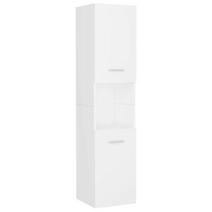 vidaXL Badezimmerschrank Wei&szlig; 30x30x130 cm Holzwerkstoff