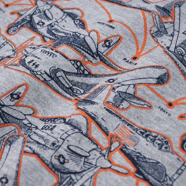 Kinder-Sweatshirt Grau Melange 104