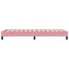 vidaXL Bettgestell ohne Matratze Rosa 80x220 cm Samt