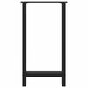 vidaXL Bartischbeine Schwarz 2 Stk. 50x(90-91) cm Stahl