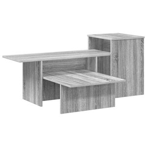 vidaXL Konsolentisch Graues Sonoma 91,5 x 35 x 38,5 cm Holzwerkstoff