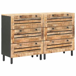 vidaXL Stauraumschr&auml;nke 2 Stk. 120 x 33 x 75 cm Massivholz Mango