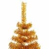 vidaXL Weihnachtsbaum mit 300 LEDs mit St&auml;nder Gold 240 cm PET