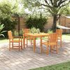 vidaXL Garten Essgruppe 5 pcs Braun Akazie Massivholz
