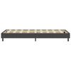 vidaXL Boxspring-Bettgestell Grau Stoff 90x200 cm