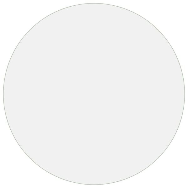 vidaXL Tischfolie Transparent Ø 120 cm 1,6 mm PVC