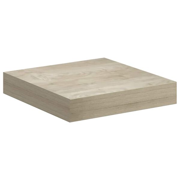 vidaXL Schwebendes Wandregal Eichefarben 23x23,5x3,8 cm MDF