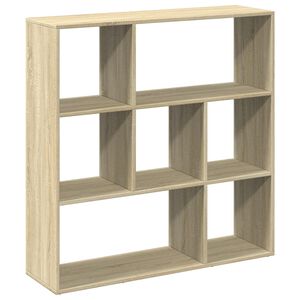 vidaXL Raumteiler-B&uuml;cherregal Sonoma-Eiche 102x29x103,5 cm