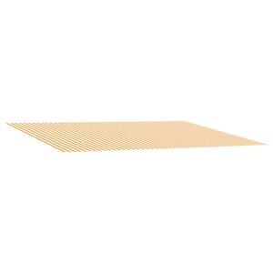 vidaXL Markisenersatzstoff Gelb und Wei&szlig; 250 x 200 cm Polyester