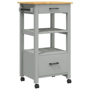 vidaXL K&uuml;chenwagen MONZA 48x40x88,5 cm Massivholz Kiefer