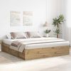 vidaXL Bettgestell ohne Matratze Artisan-Eiche 180x200cm Holzwerkstoff
