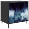 vidaXL Badezimmerschrank RAALTE Schwarz Eichen-Optik 60 x 40 x 61 cm