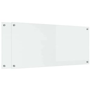 vidaXL K&uuml;chenr&uuml;ckwand 2 pcs Transparent 110 x 50 cm Geh&auml;rtetes Glas
