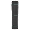 vidaXL Unkrautmembran Schwarz 0,5x50 m PP