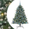 vidaXL Künstlicher Weihnachtsbaum mit 150 LEDs Grün 105 x 105 x 150 cm