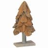 vidaXL Weihnachtsbaum Braun 61 cm Massivholz Teak
